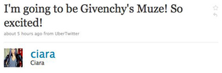 Illustration for article titled Ciara Will Be Givenchy's New Muse